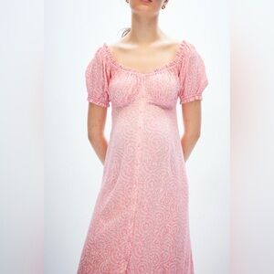 NEW H&M MAMA OFF-THE-SHOULDER DRESS SZ S